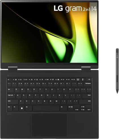 LG Gram 14-inch 2in1 Lightweight Laptop, Intel Evo Edition - Intel Core Ultra 7 Processor, Windows 11 Home, 16GB RAM, 1TB SSD, Black in Saudi Arabia