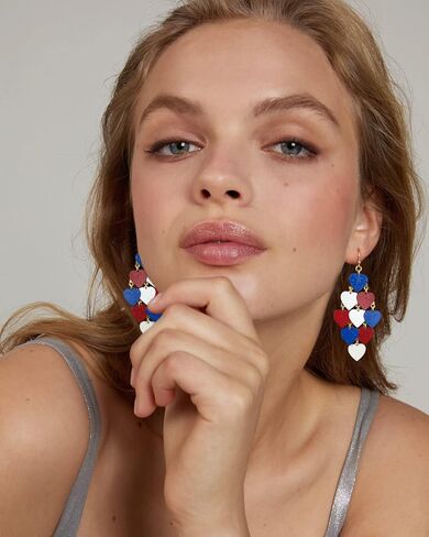 American Flag Earrings 4th of July Earrings for Women USA Dangle Drop Earrings Independence Day Patriotic Earrings Holiday Gifts in Saudi Arabia
