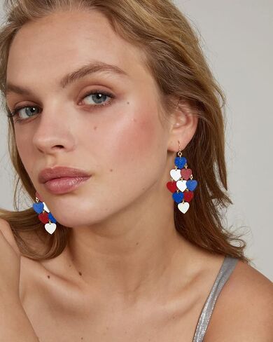 American Flag Earrings 4th of July Earrings for Women USA Dangle Drop Earrings Independence Day Patriotic Earrings Holiday Gifts in Saudi Arabia