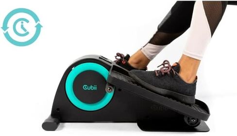 Cubii JR1، مجدد، جهاز بيضاوي الشكل تحت المكتب، جهاز تمرين دواسة الدراجة، جهاز تمرين بيضاوي الشكل، يعمل من اللياقة المنزلية، آلات بيضاوية صغيرة للاستخدام المنزلي، تمرين لكبار السن، تمرين مكتبي، (متجدد) in Saudi Arabia