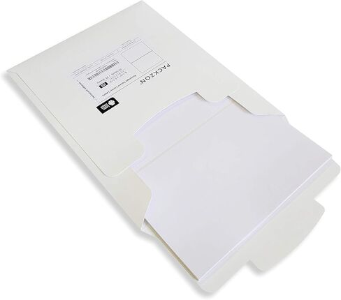 Shipping Labels with Self Adhesive, Square Corner, for Laser & Inkjet Printers, 8.5 x 5.5 Inches, White, Pack of 200 Label in Kuwait