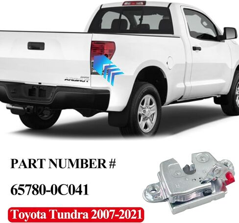 Tailgate Latch lock Compatible for 2007-2010 Toyota Tundra Replacement Left Driver Side Rear Trunk latch Actuator 65790-0C041 in Saudi Arabia