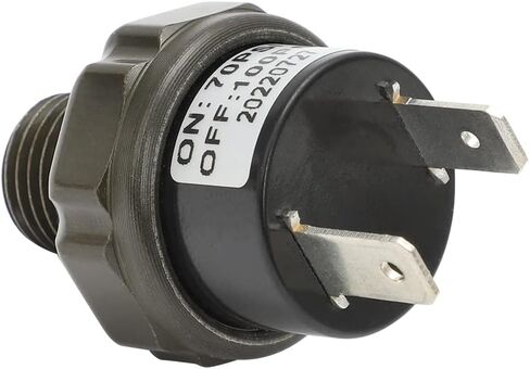 AUTOVIC 70-100 PSI مفتاح ضغط الهواء الموضوع 1/4 "NPT 12V/24V ضاغط الهواء مفتاح ضغط خزان نوع التركيب لبوق الهواء القطار 1/4 بوصة-2 حزمة in Kuwait