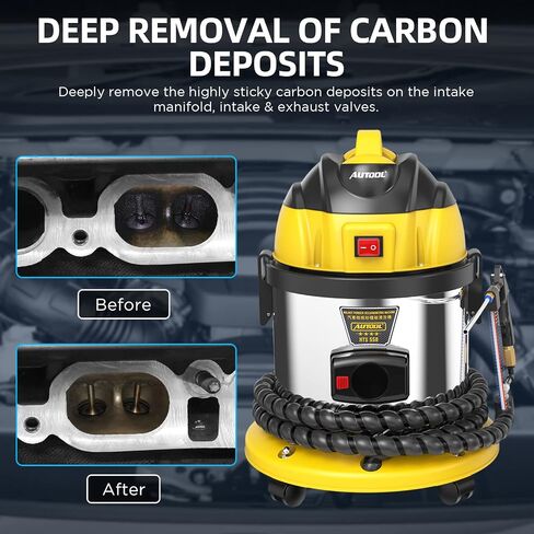 AUTOOL HTS558 Automotive Engine Intake Pipe Valve Clean Machine Valvetronic System Walnut Powder Sand Carbon Deposition Cleaner 110V in Saudi Arabia