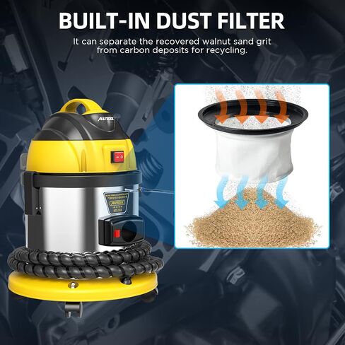 AUTOOL HTS558 Automotive Engine Intake Pipe Valve Clean Machine Valvetronic System Walnut Powder Sand Carbon Deposition Cleaner 110V in Saudi Arabia