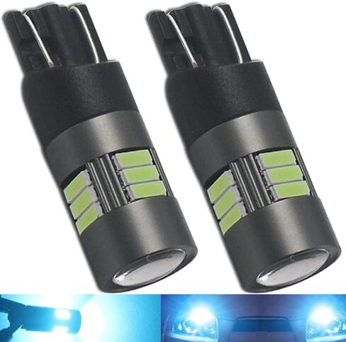 BA9S T4W LED Bulbs White 6000K 12V-24V 15LED SMD4014 Canbus Error Free with Projector For Car Sidelights Backup Interior Light, 2 Pack in Kuwait