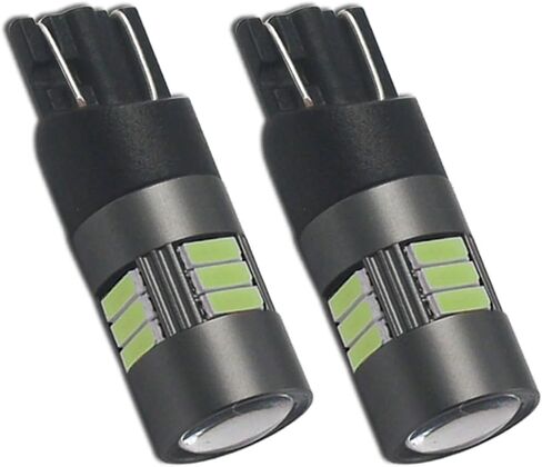 BA9S T4W LED Bulbs White 6000K 12V-24V 15LED SMD4014 Canbus Error Free with Projector For Car Sidelights Backup Interior Light, 2 Pack in Kuwait