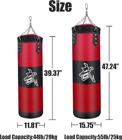 حقيبة ملاكمة ثقيلة بروروبست للبالغين والشباب والأطفال - حقيبة ملاكمة داخلية/حديقة مجموعة حقيبة ملاكمة غير مملوءة مع قفازات ملاكمة، أغطية، سلسلة، خطاف سقف لفنون القتال المختلطة، كيك بوكسينغ، الملاكمة التايلاندية، الكاراتيه، التايكوندو in Kuwait