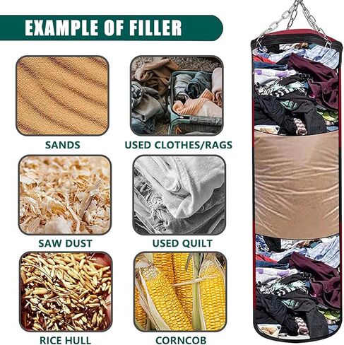 حقيبة ملاكمة ثقيلة بروروبست للبالغين والشباب والأطفال - حقيبة ملاكمة داخلية/حديقة مجموعة حقيبة ملاكمة غير مملوءة مع قفازات ملاكمة، أغطية، سلسلة، خطاف سقف لفنون القتال المختلطة، كيك بوكسينغ، الملاكمة التايلاندية، الكاراتيه، التايكوندو in Kuwait