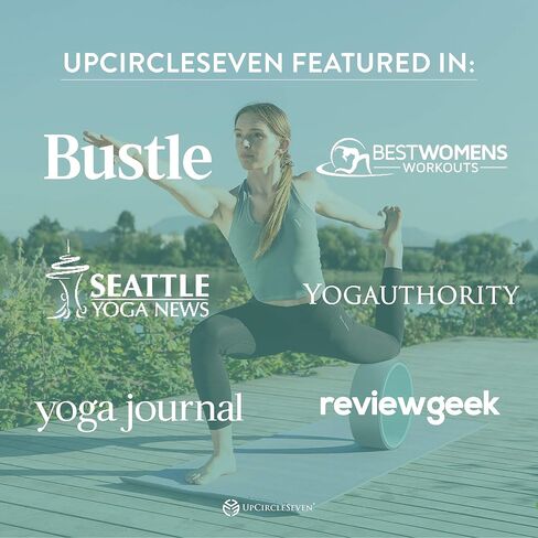 مجموعة عجلات اليوغا UpCircleSeven - عجلة دعم اليوغا الأقوى والأكثر راحة، 3 عبوات لآلام الظهر والتمدد (12، 10، 6 بوصات) in Saudi Arabia