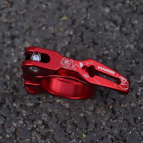 Bike Seat Post Clamp Aluminium Alloy Quick Release Bicycle Seat Clamp 31.8/34.9MM (Black, 31.8mm) in Saudi Arabia