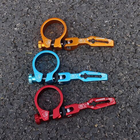 Bike Seat Post Clamp Aluminium Alloy Quick Release Bicycle Seat Clamp 31.8/34.9MM (Black, 31.8mm) in Saudi Arabia