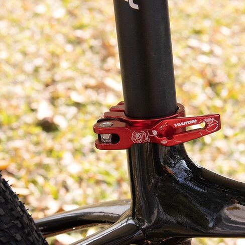 Bike Seat Post Clamp Aluminium Alloy Quick Release Bicycle Seat Clamp 31.8/34.9MM (Black, 31.8mm) in Saudi Arabia