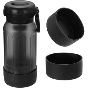 PATIKIL Silicone Boot for Water Bottle 32 oz 40 oz, 2 Pcs Anti-Slip Water Bottle Protective Sleeves Bottom Cover for Water Bottles Accessories, Black