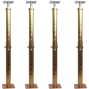 4 PCS Basement Floor Jack 19"- 36"(1'7"-3’), Adjustable Floor Joist Jack House Jack Post, 4400 lbs Height Capacity(Each), Telescoping Jack for Temporary Support for Leveling