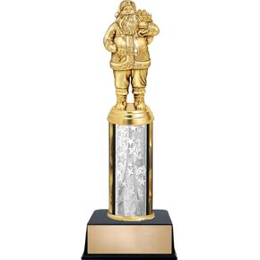 Crown Awards Santa Trophy - 11" Custom Santa Clause Holiday Trophy Prime