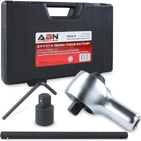 ABN Heavy-Duty Torque Multiplier Wrench Set, 1850 Foot-Pound Heavy Duty 3/4 Inch Drive, 1:4 Gear Ratio, Heavy Duty CR-Mo and Chrome-Vanadium Construction with Storage Case