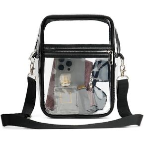 Clear Bag Stadium Approved Transparent Crossbody Bag Purse for Concert, Sporting Events
