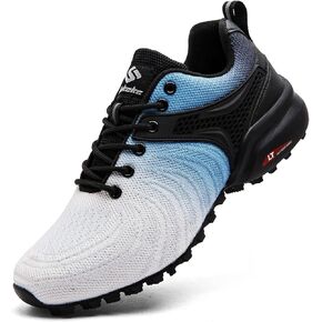 Men's Trail Running Shoe Lightweight Breathable Walking Sneakers Outdoor Athletic Running Tennis Training Shoes