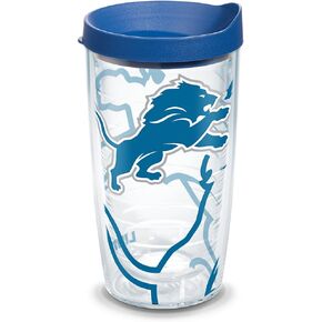 Tervis Made in USA Double Walled NFL Detroit Lions Insulated Tumbler Cup Keeps Drinks Cold & Hot, 16oz, Genuine