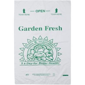 Clear (Natural Color) Produce Rolls (HDPE) - 12"X20" - 2400 Bags - 11 microns - Clear - 5ADAYPROD122024WF