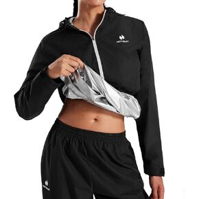 HOTSUIT Tech Women Sauna Suit Full Body Sweat Jacket Pants for Weight Loss