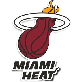 Desert Cactus Miami Heat NBA مرخص رسميًا ملصقًا فينيل شارات محمول زجاجة زجاجة.