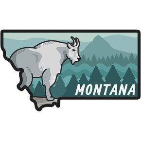 Montana State Sticker, Weatherproof Vinyl Sticker