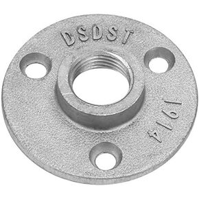 10Pcs Floor Flange, Aluminum Alloy/Cast Iron Flange Pipe Base 3 Holes Pipe Fitting 1/2 Inch Thread Pipe Decor(Aluminum alloy)