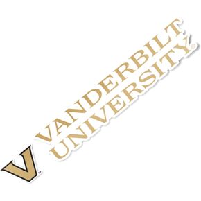 Desert Cactus Vanderbilt University Commodores VU Name Logo Vinyl Decal Laptop Water Bottle Car Scrapbook (8 Inch Sticker)
