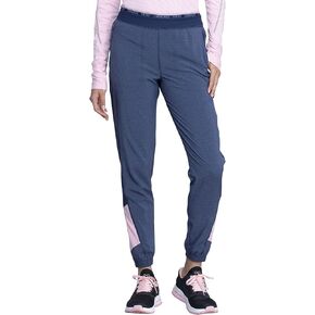 Cherokee Infinity CK225A Women's Mid-Rise Jogger Scrub Pant, Heather Navy, Large