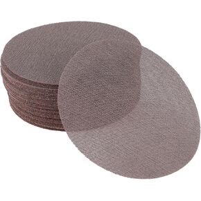 50 Pcs 9 Inch Abranet Sanding Mesh Anti-Clog Hook Loop Dust Free Net Sandpaper 120 Grit Brown Aluminum Oxide