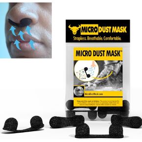 Dust Mask for Nose - Nose Filter Dust Blocker, Disposable Breathable Woodworking, Lawn Mowing, Construction