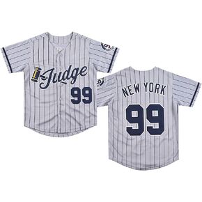 Youth New York 99 Baseball Jerseys Stitched Shirts Hip Hop Kids Uniforms for Xmas Party Gift