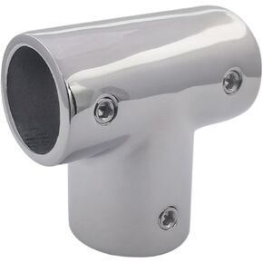 Marine Grade Stainless Steel 316 Polished Boat Yacht Deck Hand Tee/Tee Hinge for 7/8 inch Pipe or Tube