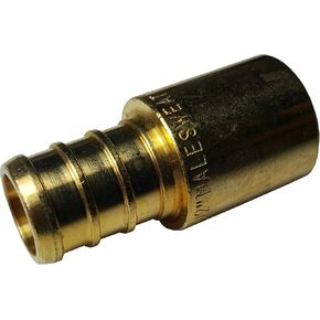 10 PIECES XFITTING 1/2" PEX X 1/2" MALE SWEAT ADAPTERS BRASS CRIMP FITTINGS - BRASS