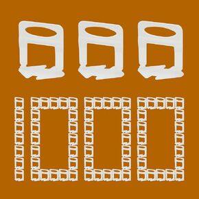 1/16" Tile Leveling System - 1000Pcs Tile Leveling Spacer Clips for Professional Ceramic Tiles and Stone Installation