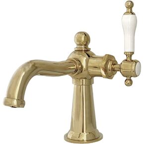 Kingston Brass KS154KLPB Nautical Bathroom Faucet, Polished Brass 4.5 x 6.31 x 8.81