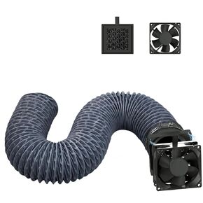 Magnetic Exhaust Kit for TOPCUBE 3D Enclosure, Innovative Magnetic Design, with Activated Filter Carbon for Internal Gas Filtration/Exhaust, Control of The Internal Temperature of Enclosure