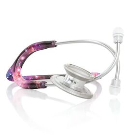 MDF Instruments MD One Stainless Steel Premium Dual Head Pediatric Stethoscope - Limited Edition MPrints - Galaxy (MDF777C-GX) + Medical Travel Case - Medium (MDFSCM12)