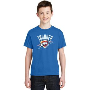 Outerstuff Youth Oklahoma City Thunder NBA Primary Logo T Shirt Light Blue