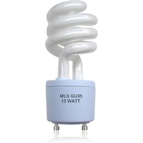 Valoisa MLS13 GU35 13W Fluorescent Light Bulbs,Replacement for Panasonic VQL5 Exhaust Fans,Ceiling Bath Fans,13 Watt GU35 Light Bulb 3500K
