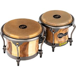 Meinl Percussion Bongos with Chamchuri Stave Shells, Diego Gale Signature — NOT Made in China — Natural Gloss Finish, Calf Skin Heads, 2-Year Warranty (DG400CW) in Kuwait