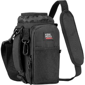 KEMIMOTO Water Bottle Holder Bag, Water Bottle Carrier with Adjustable Shoulder Strap, Water Bottle Pouch Holder for Hiking, Compatible with YETI Stanley SLM 32 oz, 40 oz
