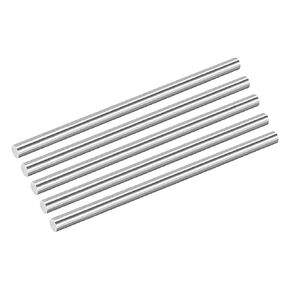 uxcell 5Pcs 304 Stainless Steel Rods, 8.5mm x 153mm Metal Solid Shaft Round Rod Lathe Bar Stock for Model Plane Cars Ship DIY Craft Metal Working