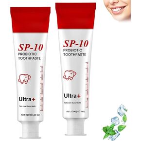 Sp-10 Probiotic Toothpaste,Super Probiotics Whitening Toothpaste, Sp10 Probiotic Toothpaste,Sp 10 Toothpaste Fresh Breath Toothpaste,Deep Cleaning Care(2PCS)