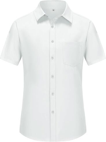 PEGENO Men's Flower Casual Button Down Short Sleeve Hawaiian Shirt in Kuwait