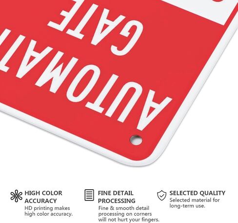 Automatic Gate Gate Opens By Code Only Sign Outdoor Signs Aluminum 12X8 Inch Uv Ink Printed For House And Business in Kuwait