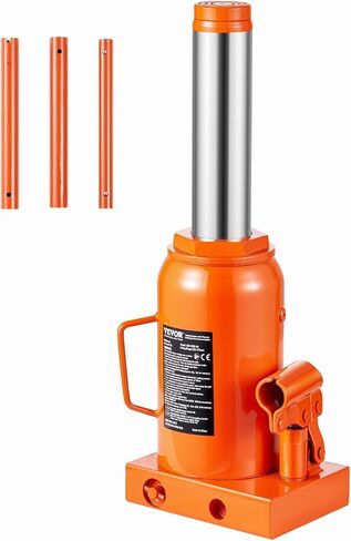VEVOR Hydraulic Bottle Jack, 30 Ton/66138 lbs Welded Bottle Jack with 11.22''-18.66'' Lifting Range & 3-Section Long Handle, for Car, Pickup, Truck, RV, Auto Repair, Industrial Engineering in Kuwait