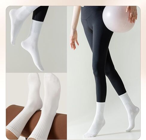 اثنين من الأزواج الجوارب الجوارب مع قبضة للنساء ، الجوارب قبضة بيلاتيس جوارب طاقم الرياضة ، الجوارب اليوغا للنساء الجوارب اللبنة مع قبضة للنساء مناسبة لمعظم الرياضات الداخلية والخارجية in Kuwait